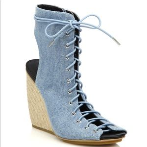 Rebecca Minkoff denim lace shoes
